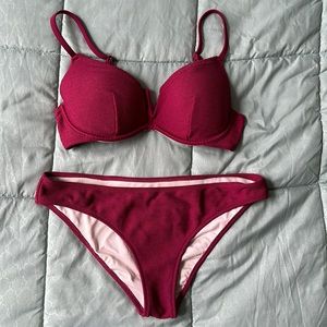 Sand & Shore (Target) berry mauve bikini